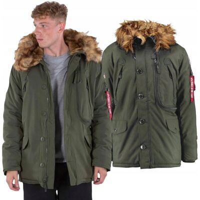 Kurtka Alpha Industries Polar 123144 Ciemnozielona Kurtka Alpha Industries Polar 123144 Ciemnozielona