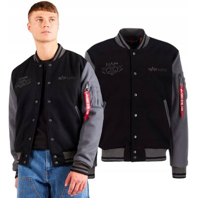 Kurtka Alpha Industries Varsity Air Force 138107 03 Czarna S Kurtka Alpha Industries Varsity Air Force 138107 03 Czarna S