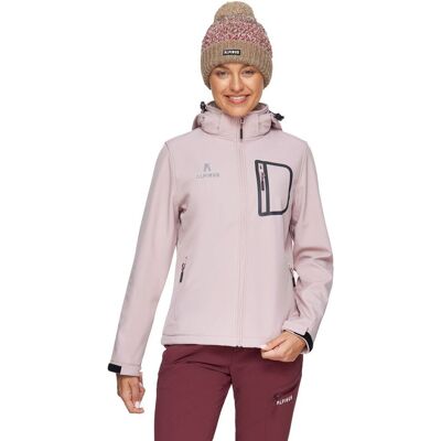 Kurtka damska softshell Alpinus Bergamo różowy - L Kurtka damska softshell Alpinus Bergamo różowy - L