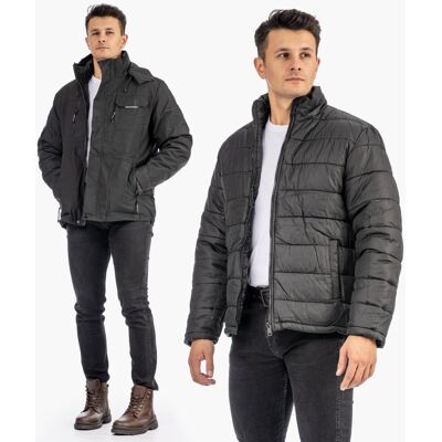 brak danych Kurtka Męska 3w1 Zimowa Przejściowa Pikowana Z Odpinanym Kapturem Czarna RMM-8839-1 Czarny 4XL brak danych Kurtka Męska 3w1 Zimowa Przejściowa Pikowana Z Odpinanym Kapturem Czarna RMM-8839-1 Czarny 4XL