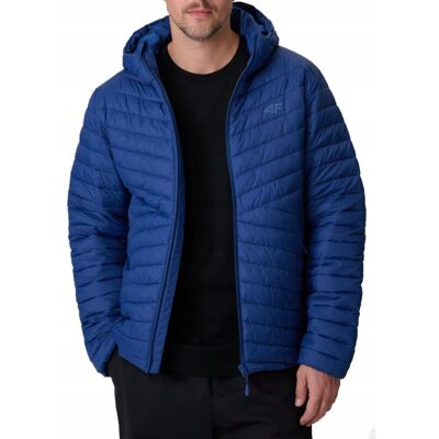 KURTKA męska 4F 4FWSS26TDJAM0852-31S wiosenna pikowana z kapturem 2XL XXL KURTKA męska 4F 4FWSS26TDJAM0852-31S wiosenna pikowana z kapturem 2XL XXL