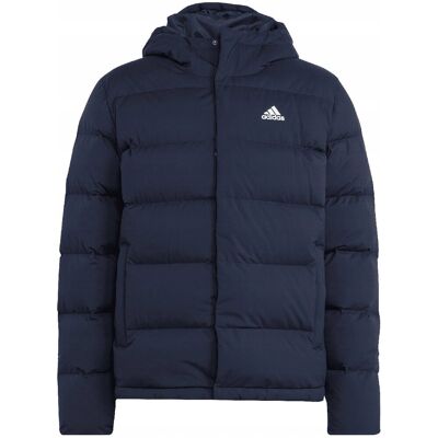 Kurtka męska adidas Helionic Hooded Down granatowa HG8750 L Kurtka męska adidas Helionic Hooded Down granatowa HG8750 L