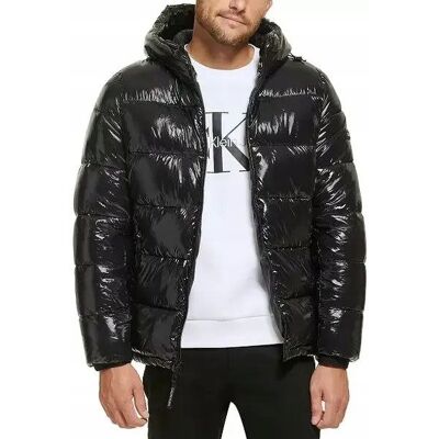 Kurtka męska Calvin Klein Hooded Puffer Jacket L (bez logo na rękawie) Kurtka męska Calvin Klein Hooded Puffer Jacket L (bez logo na rękawie)