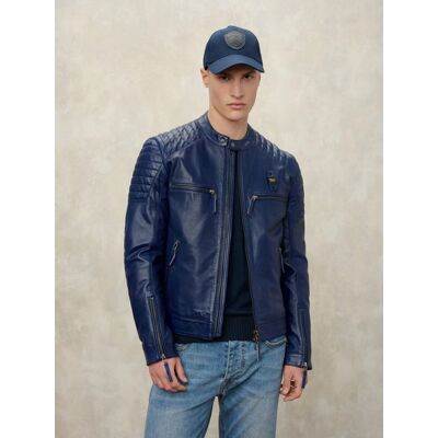 KURTKA MĘSKA SKÓRA BLAUER 26SBLUL02440-XXXL KURTKA MĘSKA SKÓRA BLAUER 26SBLUL02440-XXXL