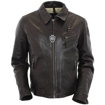 Kurtka Męska Skóra Blauer Blul01284 - Xxl Kurtka Męska Skóra Blauer Blul01284 - Xxl