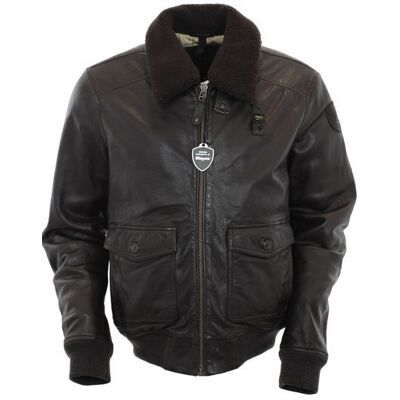 Kurtka Męska Skóra Blauer Blul01285 - Xxl Kurtka Męska Skóra Blauer Blul01285 - Xxl