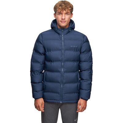 Kurtka puchowa męska z kapturem Alpinus Felskinn II granatowy - XL Kurtka puchowa męska z kapturem Alpinus Felskinn II granatowy - XL