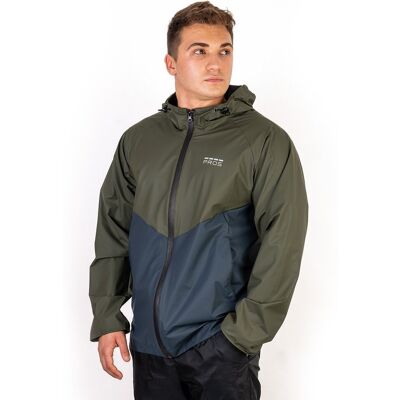 Kurtka wodoodporna 20000mm PROS SPORT, model 726, zielono-granatowa, rozmiar S Kurtka wodoodporna 20000mm PROS SPORT, model 726, zielono-granatowa, rozmiar S