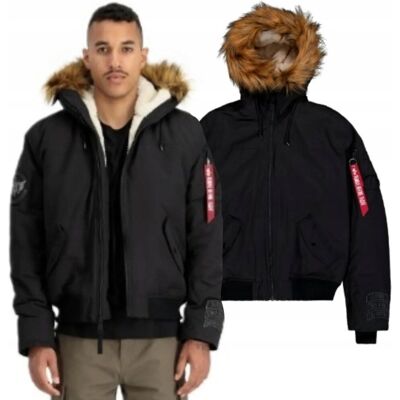 Kurtka z kapturem Alpha Industries Arctic Guardians 148129 03 Czarna 3XL Kurtka z kapturem Alpha Industries Arctic Guardians 148129 03 Czarna 3XL