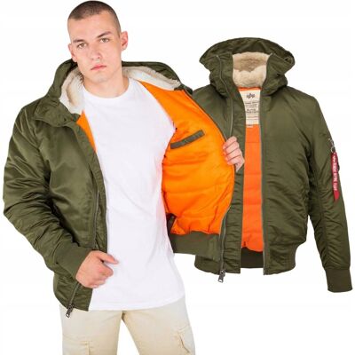 Kurtka z kapturem Alpha Industries MA-1 158104 257 Ciemnozielona 3XL Kurtka z kapturem Alpha Industries MA-1 158104 257 Ciemnozielona 3XL