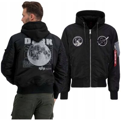 Kurtka z kapturem Alpha Industries MA-1 VF 108108 285 Czarna/Odblaskowa XXL Kurtka z kapturem Alpha Industries MA-1 VF 108108 285 Czarna/Odblaskowa XXL