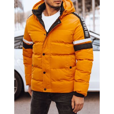Kurtka zimowa męska pikowana żółta Dstreet TX4567-XL Kurtka zimowa męska pikowana żółta Dstreet TX4567-XL