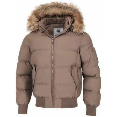 inna (Inny) Kurtka zimowa męska Pit Bull Burnt Hooded Jacket beżowa S inna (Inny) Kurtka zimowa męska Pit Bull Burnt Hooded Jacket beżowa S