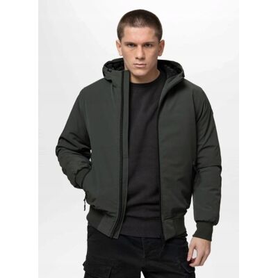 PITBULL Kurtka zimowa męska Pit Bull Softshell York oliwkowa zielona M PITBULL Kurtka zimowa męska Pit Bull Softshell York oliwkowa zielona M