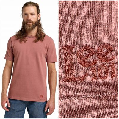 Lee 101 CORE TEE Redwood koralowy t-shirt bawełniana koszulka premium S Lee 101 CORE TEE Redwood koralowy t-shirt bawełniana koszulka premium S