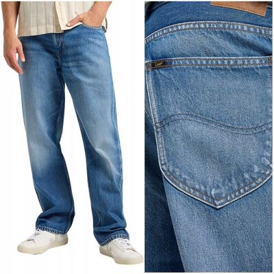 Lee ASHER LOOSE STRAIGHT bardzo luźne spodnie jeansowe bez streczu W32 L32 Lee ASHER LOOSE STRAIGHT bardzo luźne spodnie jeansowe bez streczu W32 L32