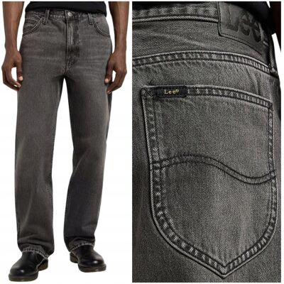 Lee Asher loose straight bardzo luźne spodnie jeansowe bez streczu W33 L32 Lee Asher loose straight bardzo luźne spodnie jeansowe bez streczu W33 L32