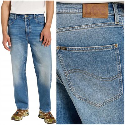 Lee ASHER LOOSE STRAIGHT Charlie bardzo luźne spodnie jeansowe W33 L32 Lee ASHER LOOSE STRAIGHT Charlie bardzo luźne spodnie jeansowe W33 L32
