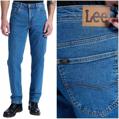Lee Brooklyn Belmont klasyczne proste spodnie jeansowe męskie W33 L30 Lee Brooklyn Belmont klasyczne proste spodnie jeansowe męskie W33 L30