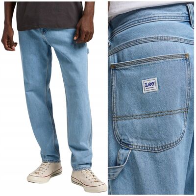 Lee CARPENTER Light WORKWEAR luźne spodnie jeansowe bez streczu W28 L32 Lee CARPENTER Light WORKWEAR luźne spodnie jeansowe bez streczu W28 L32