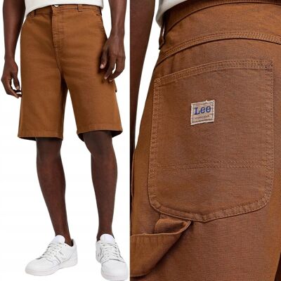 Lee CARPENTER SHORT WORKWEAR Acorn LUŹNE BRĄZOWE KRÓTKIE SPODENKI W31 Lee CARPENTER SHORT WORKWEAR Acorn LUŹNE BRĄZOWE KRÓTKIE SPODENKI W31