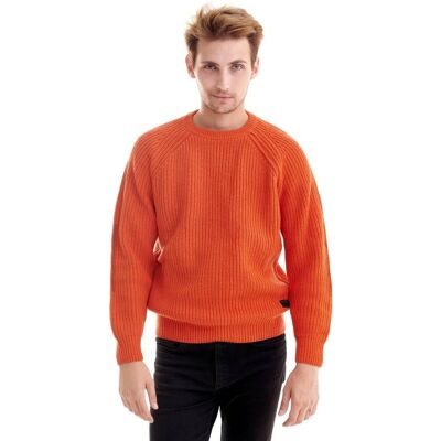 LEE CHUNKY CREW NECK SIGN ORANGE L83KLNME M LEE CHUNKY CREW NECK SIGN ORANGE L83KLNME M