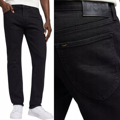 Lee DAREN Black Rinse DżINS proste czarne męskie spodnie jeansowe W30 L30 Lee DAREN Black Rinse DżINS proste czarne męskie spodnie jeansowe W30 L30