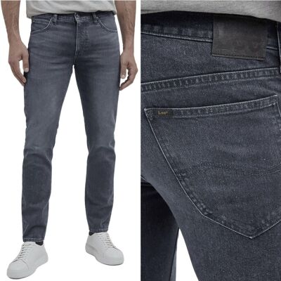 Lee DAREN Dark Midnight DżINS PROSTE SZARE SPODNIE JEANSOWE GRAFIT W33 L34 Lee DAREN Dark Midnight DżINS PROSTE SZARE SPODNIE JEANSOWE GRAFIT W33 L34