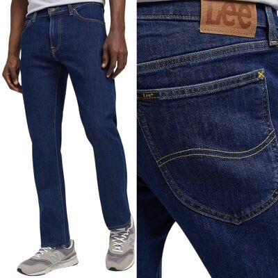 Lee DAREN Deep Dark Stone proste ciemne męskie spodnie jeansowe W34 L32 Lee DAREN Deep Dark Stone proste ciemne męskie spodnie jeansowe W34 L32