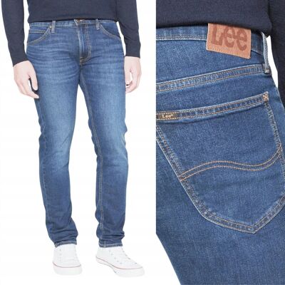 Lee DAREN Voyage DżINS bez streczu proste ciemne spodnie jeansowe W38 L32 Lee DAREN Voyage DżINS bez streczu proste ciemne spodnie jeansowe W38 L32