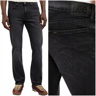 Lee Daren Zip Fly Apothic proste szare męskie spodnie jeansowe W42 L34 Lee Daren Zip Fly Apothic proste szare męskie spodnie jeansowe W42 L34