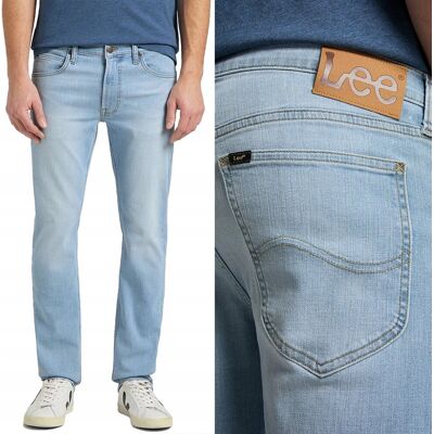 Lee DAREN ZIP FLY Bleached Cody BLUE DżINS proste spodnie jeansowe W30 L32 Lee DAREN ZIP FLY Bleached Cody BLUE DżINS proste spodnie jeansowe W30 L32