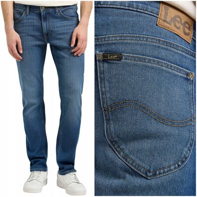 Lee Daren Zip Fly Carson ciemne proste męskie spodnie jeansowe W32 L32 Lee Daren Zip Fly Carson ciemne proste męskie spodnie jeansowe W32 L32