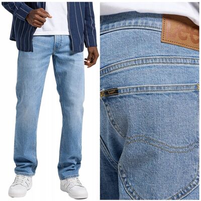 Lee DAREN ZIP FLY Horizon Blue DżINS proste męskie spodnie jeansowe W29 L32 Lee DAREN ZIP FLY Horizon Blue DżINS proste męskie spodnie jeansowe W29 L32