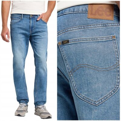 Lee DAREN ZIP FLY Summer Fun DżINS proste cienkie spodnie jeansowe W38 L34 Lee DAREN ZIP FLY Summer Fun DżINS proste cienkie spodnie jeansowe W38 L34