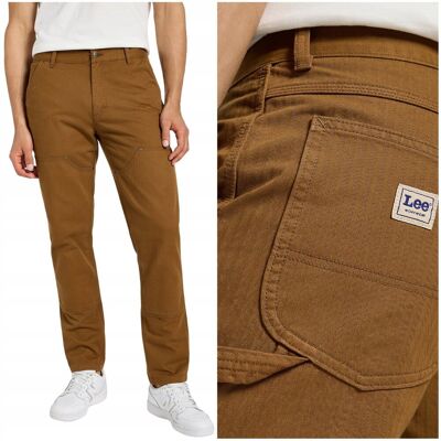 Lee DOUBLE KNEE CARPENTER Buffalo WORKWEAR luźne bawełniane spodnie W34 L32 Lee DOUBLE KNEE CARPENTER Buffalo WORKWEAR luźne bawełniane spodnie W34 L32