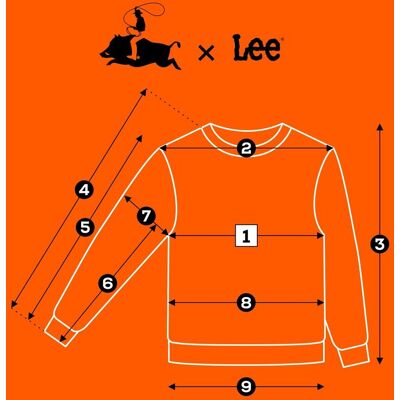 Lee FLAG CREW Academy Blue niebieska bawełniana bluza męska z logo M Lee FLAG CREW Academy Blue niebieska bawełniana bluza męska z logo M