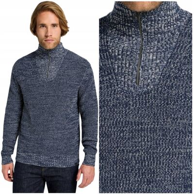 Lee HALF ZIP KNIT bawełniany rozpinany ciepły męski sweter na stójce XL Lee HALF ZIP KNIT bawełniany rozpinany ciepły męski sweter na stójce XL
