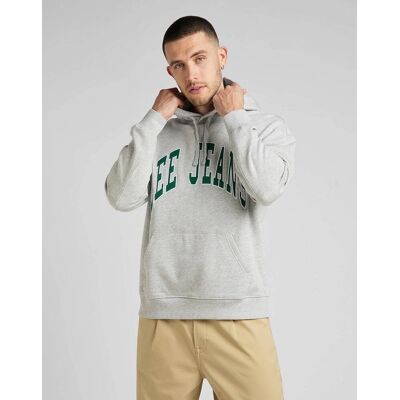 Inny producent Lee Hoodie Seasonal Męska Bluza Klasyczna Z Kapturem Logo Grey Mele L84Jrymp-3Xl Inny producent Lee Hoodie Seasonal Męska Bluza Klasyczna Z Kapturem Logo Grey Mele L84Jrymp-3Xl