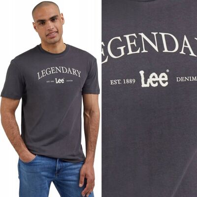 Lee LEGENDARY TEE Black LUŹNY CZARNY BAWEŁNIANY T-SHIRT KOSZULKA LOGO L Lee LEGENDARY TEE Black LUŹNY CZARNY BAWEŁNIANY T-SHIRT KOSZULKA LOGO L