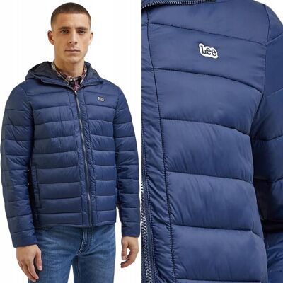 Lee Light Puffer Jacket Navy Lekka Dopasowana Kurtka Puchówka Kaptur Xxl Lee Light Puffer Jacket Navy Lekka Dopasowana Kurtka Puchówka Kaptur Xxl