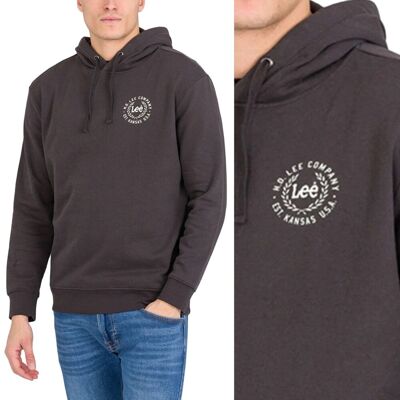 Lee LOGO HOODIE Washed Black CZARNA BLUZA Z KAPTUREM REGULAR FIT XXL Lee LOGO HOODIE Washed Black CZARNA BLUZA Z KAPTUREM REGULAR FIT XXL