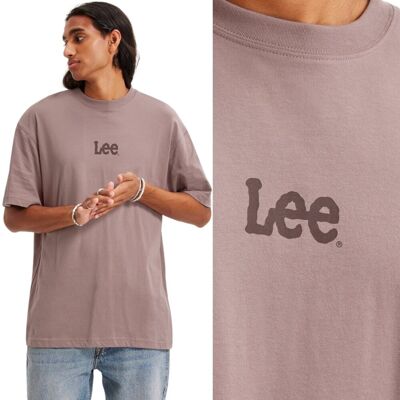 Lee LOGO LOOSE TEE Purple Storm BARDZO LUŹNY WRZOSOWY T-SHIRT BAWEŁNIANA L Lee LOGO LOOSE TEE Purple Storm BARDZO LUŹNY WRZOSOWY T-SHIRT BAWEŁNIANA L