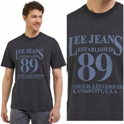 Lee LOOSE TEE Washed Black BARDZO LUŹNY CZARNY T-SHIRT BAWEŁNA KOSZULKA L Lee LOOSE TEE Washed Black BARDZO LUŹNY CZARNY T-SHIRT BAWEŁNA KOSZULKA L