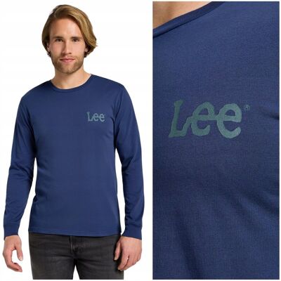 Lee LS WOBBLY LOGO TEE longsleeve bawełniana koszulka długi rękaw logo M Lee LS WOBBLY LOGO TEE longsleeve bawełniana koszulka długi rękaw logo M