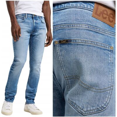 Lee LUKE Atlas BLUE DżINS mocno zwężane spodnie jeansowe W36 L32 Lee LUKE Atlas BLUE DżINS mocno zwężane spodnie jeansowe W36 L32