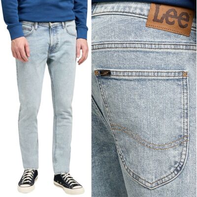 Lee LUKE SLIM Frost Blue mocno zwężane jasne spodnie jeansowe W28 L32 Lee LUKE SLIM Frost Blue mocno zwężane jasne spodnie jeansowe W28 L32