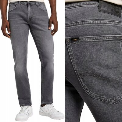 Lee LUKE SLIM Granite Stone mocno zwężane szare spodnie jeansowe W29 L32 Lee LUKE SLIM Granite Stone mocno zwężane szare spodnie jeansowe W29 L32