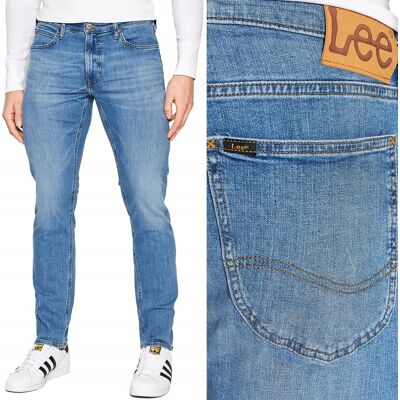 Lee LUKE SLIM Light Worn DżINS mocno zwężane spodnie jeansowe W30 L34 Lee LUKE SLIM Light Worn DżINS mocno zwężane spodnie jeansowe W30 L34