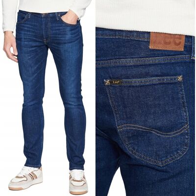 Lee Luke Slim Tapered Dk Worn Kansas Rurki W33 L36 Lee Luke Slim Tapered Dk Worn Kansas Rurki W33 L36